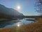 France Alpes Savoie Maurienne Barrouchat lake with Fishermen