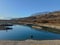 France Alpes Savoie Maurienne Barrouchat lake with Fishermen