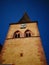 France , Alsace , Haut Rhin , Saint-Gall church and twisted bell tower of Niedermorschwihr