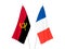 France and Angola flags