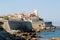 France- Antibes- Panorama of the Sea Ramparts, Coastline and Houses