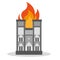 FRANCE - APRIL 15 2019 fire in the cathedral of Notre Dame