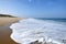 France, Aquitaine, beach at rising tide.