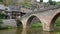 France, Aveyron, Belcastel, labelled Plus Beaux Villages de France, Natura 2000 site, the old 15th century donkey bridge