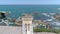 France Biarritz Cathedral Panorama Coast Beach Aerial 4k