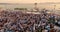 France, Cannes, 23 May 2017: A big beach party on the french coast at sunset, a fashionable dj performs and the crowd