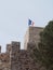 France Cannes old castle tower with French flag