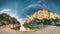 France, Cassis. Panorama Of Calanques On The Azure Coast Of France At Morning Sunrise Time