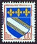 FRANCE - CIRCA 1963: A stamp printed in France shows Troyes coat of Arms, circa 1963.