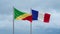 France and Congo-Brazzaville flags