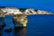 France. Corsica. Bonifacio. limestone cliffs,  the Grain of Sand