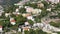 France, Cote Dazur, Beaulieu, 02 October 2019: Aerial view of French Riviera`s terraces of expensive country houses and estates,