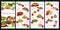 France cuisine vector menu template, French meals