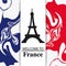 France design. eiffel tower landmark. graphic