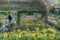 France Eure Giverny 04-2018: Claude Monet`s garden and home