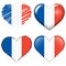 france europe soccer hearts collection