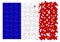 France Exit Europe - concept image in jigsaw puzzle shape