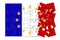 France Exit Europe - concept image in jigsaw puzzle shape