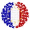 France Exit Europe - concept image in jigsaw puzzle shape