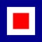 France flag colors french square tile concept decoration