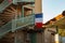 France flag on the External spiral staircase