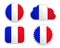 France flag labels