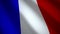 France flag, seamless loop