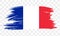 France flag vector graphic. Rectangle French flag illustration. France country flag is a symbol of freedom, patriotism and