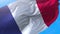 France flag video waving in wind 4K
