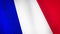 France flag waving, A flag animation background. Realistic France flag waving in wind video footage.