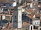 France. Gard. Nimes.  View of the Clock Tower from the top of the Magne Tower