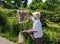 France/Giverny: Artist at Work in Rue Claude Monet