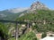 France, Haute Corse, Vivario, Pont du Vecchio Vechju, railroad bridge designed by architect Gustave Eiffel x