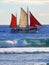 France, La Reunion, Indian Ocean, fishing boat with sails