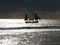 France, La Reunion, Indian Ocean, fishing boat with sails