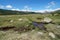 France landscape pasture in mountains Pyrenees