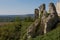 France Les Andelys Ruins of middle bailey of Chateau Gaillard  847589