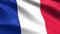 France Looping Flag 4K, with waving fabric texture