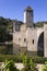 France, Lot, Cahors, historic Pont Valentre fortified bridge