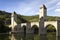 France, Lot, Cahors, historic Pont Valentre fortified bridge