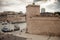 France, Marseille,, the fortress at gate of the old port.