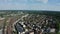 France, Melun, Lille, drone aerial view above the Melun city