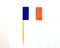 France miniature paper flag pointer