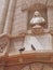 France Monaco two pigeons near statue