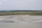 France, Mont Saint MICHEL - JULY 29, 2014: Landscape after low t