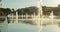 France, Nice, 15 May 2017: Famous place of Nice, square of fountain, mirror of water, playing kids, walking couples, a