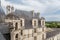 France. One of the side buildings of the castle of Chambord. UNESCO list