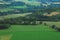 France-Overview of the Distant Burgundy Agricultural Countryside