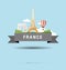 France, Paris, Eiffel Tower, destination, typography