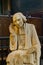 France, Paris, September 26, 2014: Sculpture of St. Jean-Marie Vianney, French Parish Priest, circa 1986 in catholic cathedral